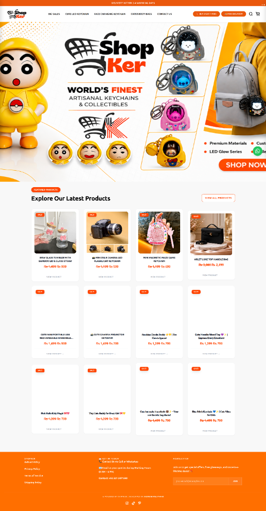 ShopKer E-Commerce Store Full Preview